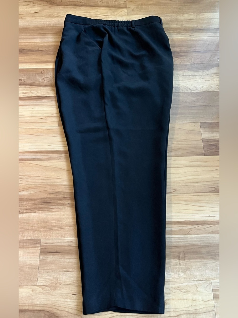 Style & Co Black Dress Pants 18W Elastic Waist Straight Leg Work Career - Picture 8 of 11